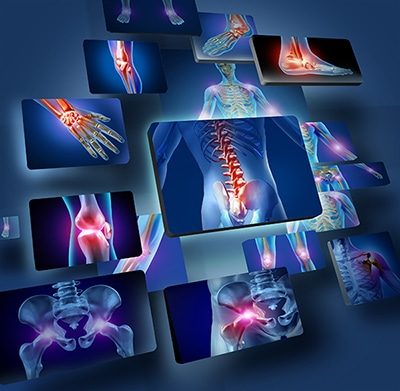 This image shows the Osteopathy Joints Concept, all the areas that idris can treat in his studio